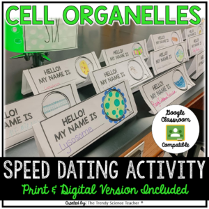 cell organelles speed dating activity