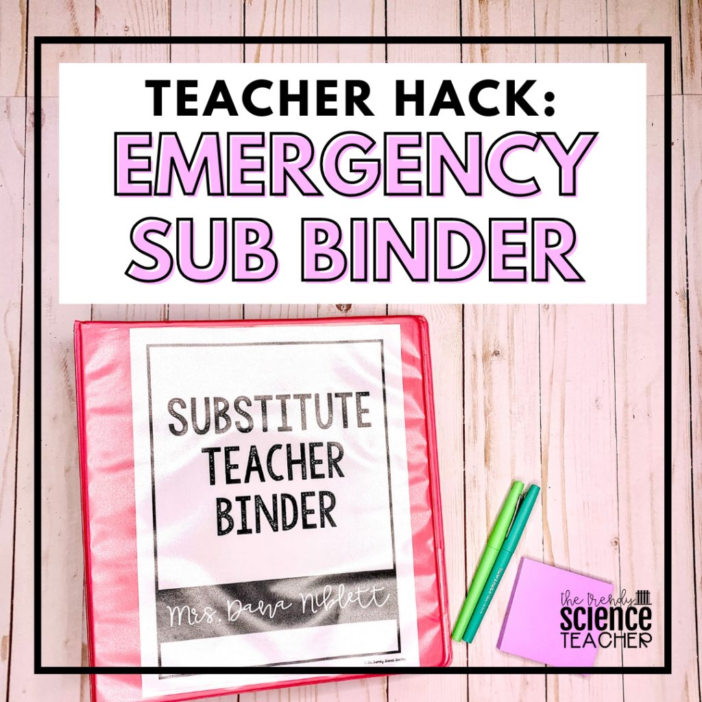 Create an Emergency Sub Binder