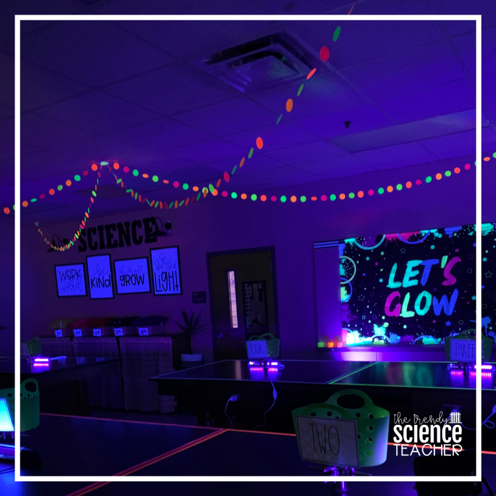 classroom transformation: glow day