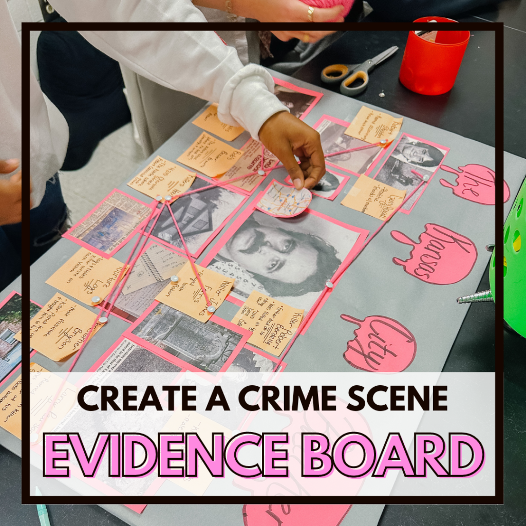 Create a Crime Scene Evidence Board: the perfect no-fuss project for Forensics