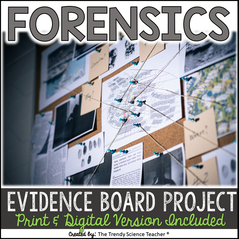 Create a Crime Scene Evidence Board: the perfect no-fuss project for Forensics