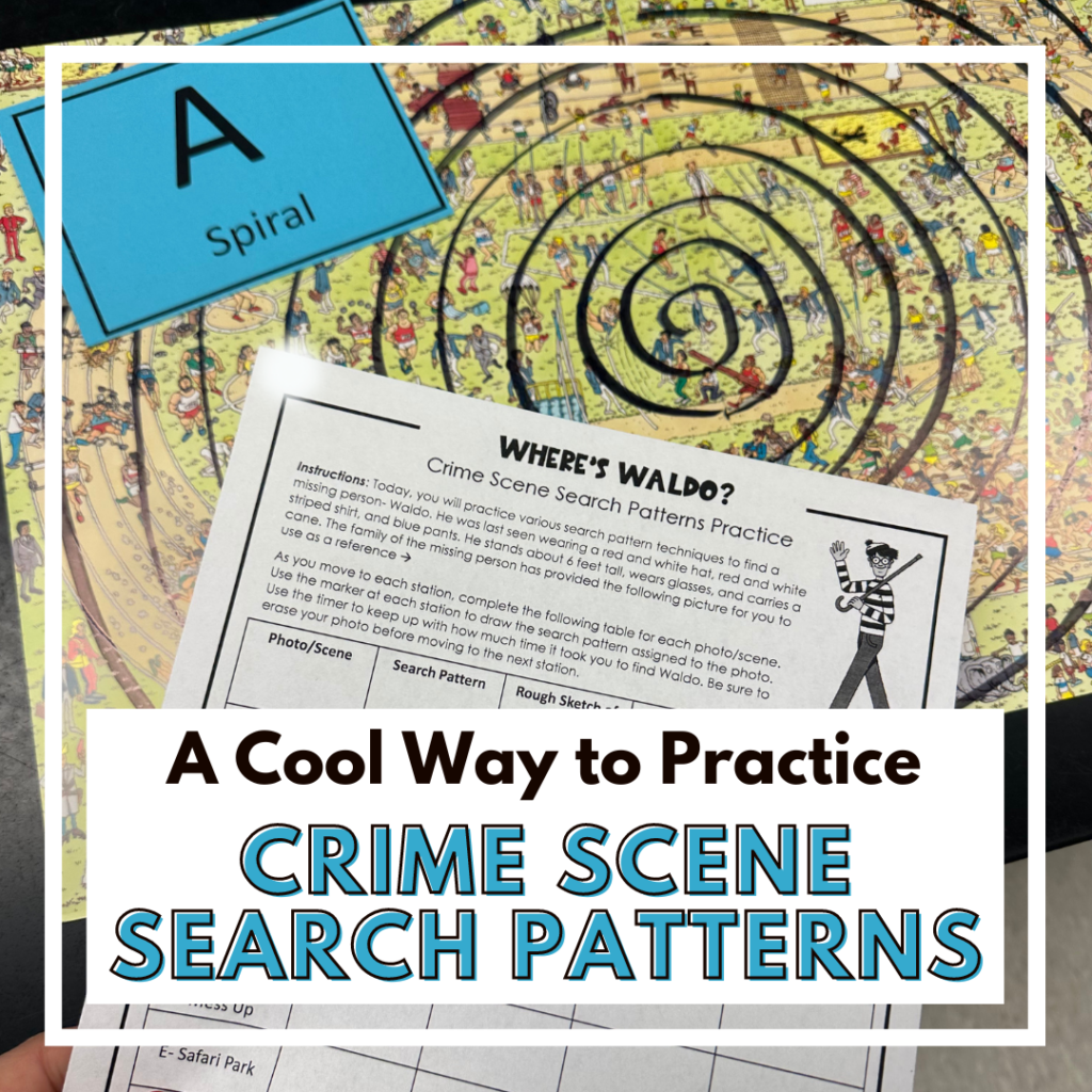 A Cool Way to Practice Crime Scene Search Patterns in Forensics